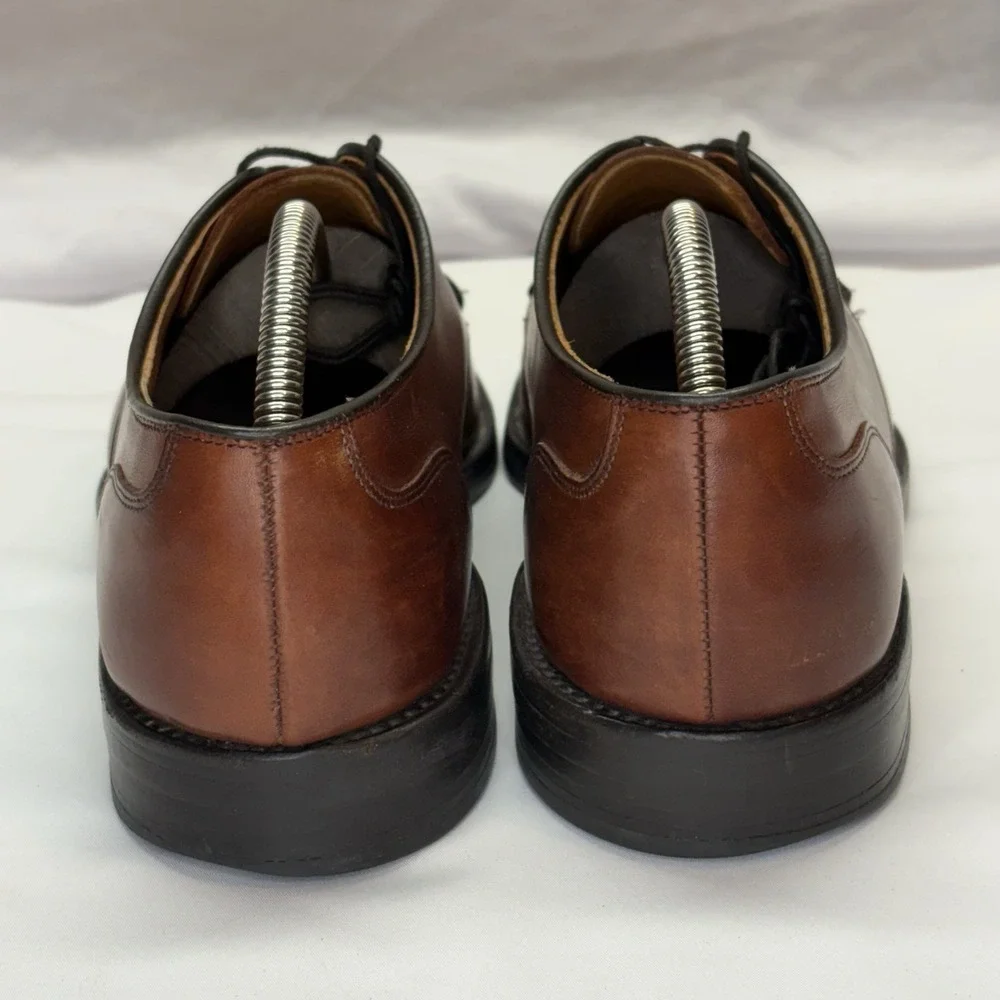 Allen Edmonds Bradley Split Toe Brown‎ Leather Shoes Mens 9.5 D